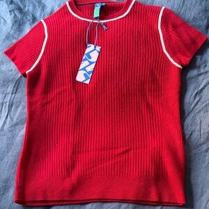 NoNaMe Naked Cashmere red tshirt - L NWT